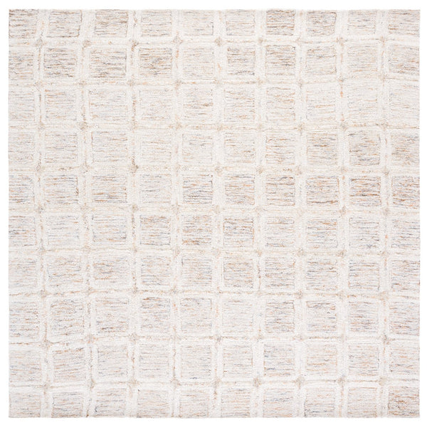 Safavieh Pine Elegant Hand-tufted Area Rug – Luxurious Wool Runner To Elevate Your Home Décor And Style Rust ,Grey Wool Pile Pne117p-6sq