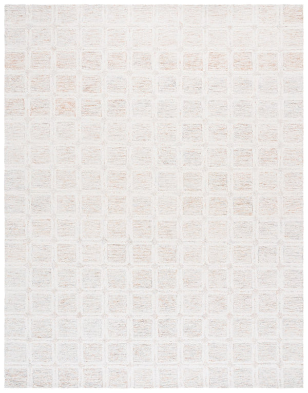 Safavieh Pine Modern Handcrafted Area Rug - Elegant Artisanal Design In Soft Wool For Cozy Home Decor Rust ,Grey Wool Pile Pne117p-4