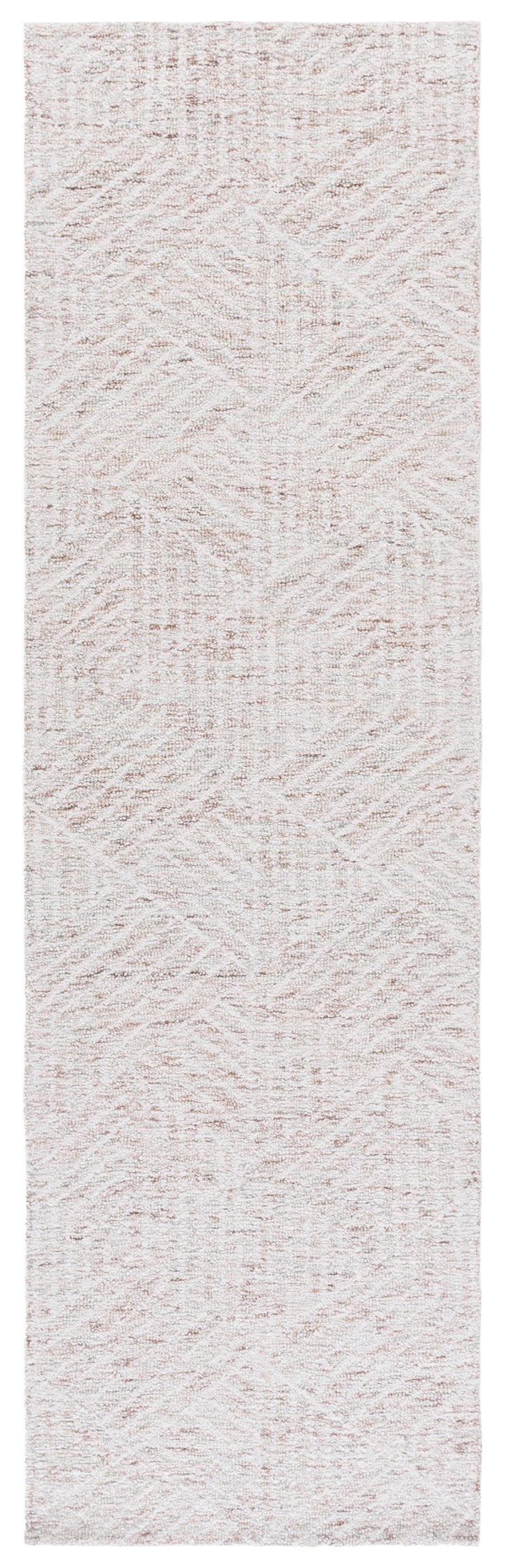 Safavieh Pine Modern Hand-tufted Runner Rug In Elegant Palette For Contemporary Home Décor And Comfort Grey ,Brown Wool Pile Pne118f-6sq