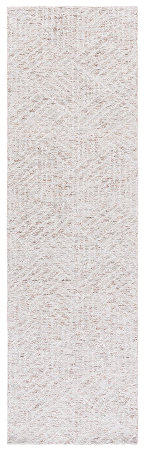 Safavieh Pine Modern Hand-tufted Runner Rug In Elegant Palette For Contemporary Home Décor And Comfort Grey ,Brown Wool Pile Pne118f-28