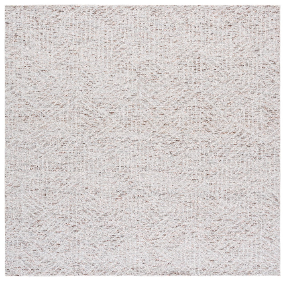 Safavieh Pine Modern Hand-tufted Runner Rug In Elegant Palette For Contemporary Home Décor And Comfort Grey ,Brown Wool Pile Pne118f-6sq