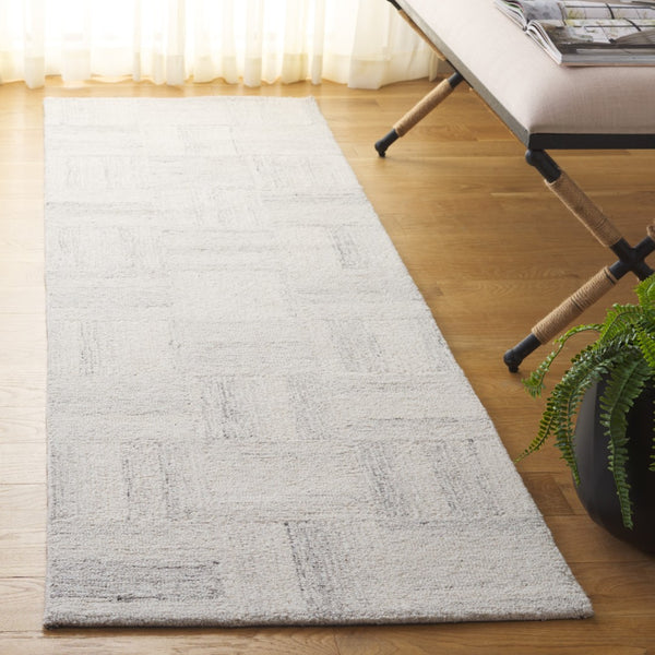 Safavieh Pine Luxurious Hand-tufted Wool Area Rug With Elegant Geometric Design - Perfect For Modern Interiors Ivory ,Grey Wool Pile Pne201a-6
