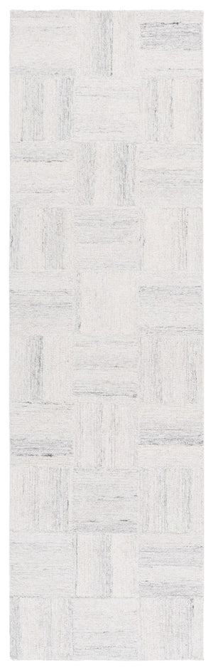 Safavieh Pine Luxurious Hand-tufted Wool Area Rug With Elegant Geometric Design - Perfect For Modern Interiors Ivory ,Grey Wool Pile Pne201a-6