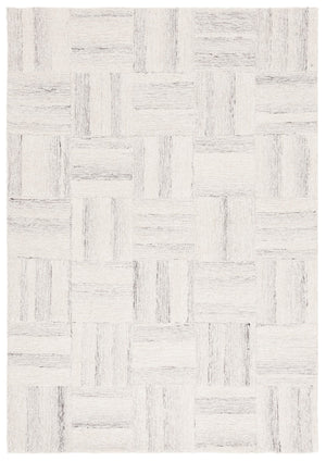 Safavieh Pine Luxurious Hand-tufted Wool Area Rug With Elegant Geometric Design - Perfect For Modern Interiors Ivory ,Grey Wool Pile Pne201a-6
