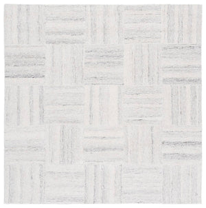Safavieh Pine Luxurious Hand-tufted Wool Area Rug With Elegant Geometric Design - Perfect For Modern Interiors Ivory ,Grey Wool Pile Pne201a-6