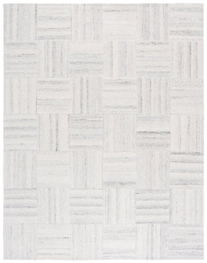 Safavieh Pine Handcrafted Wool Area Rug With Geometric Block Pattern – Elevate Your Living Space Today! Ivory ,Grey Wool Pile Pne201a-6sq