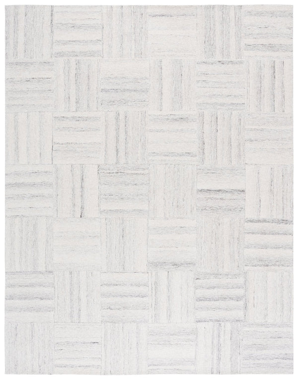 Safavieh Pine Handcrafted Wool Area Rug With Geometric Block Pattern – Elevate Your Living Space Today! Ivory ,Grey Wool Pile Pne201a-6sq
