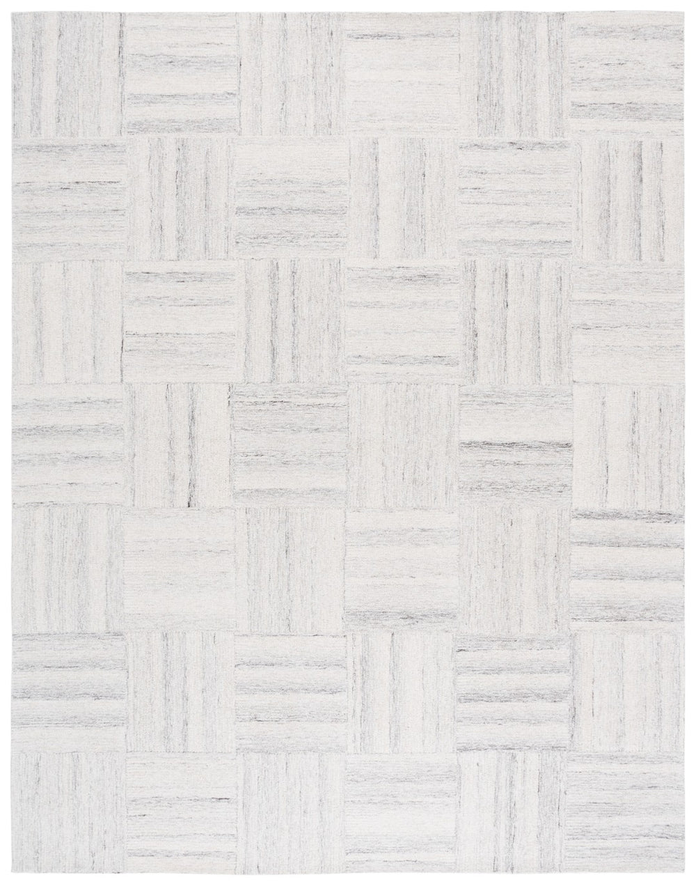 Safavieh Pine Luxurious Hand-tufted Wool Area Rug With Elegant Geometric Design - Perfect For Modern Interiors Ivory ,Grey Wool Pile Pne201a-6