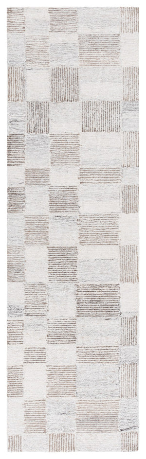 Safavieh Pine Hand-tufted Wool Area Rug - Modern Textured Design For Cozy, Stylish Home Décor Essentials Beige ,Brown Wool Pile Pne202b-6