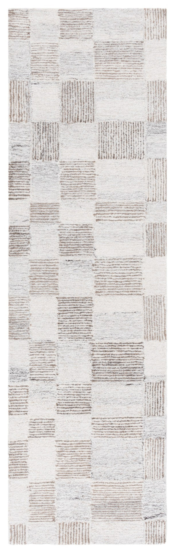 Safavieh Pine Hand-tufted Wool Area Rug - Modern Textured Design For Cozy, Stylish Home Décor Essentials Beige ,Brown Wool Pile Pne202b-6