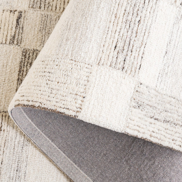 Safavieh Pine Hand-tufted Wool Area Rug - Modern Textured Design For Cozy, Stylish Home Décor Essentials Beige ,Brown Wool Pile Pne202b-6