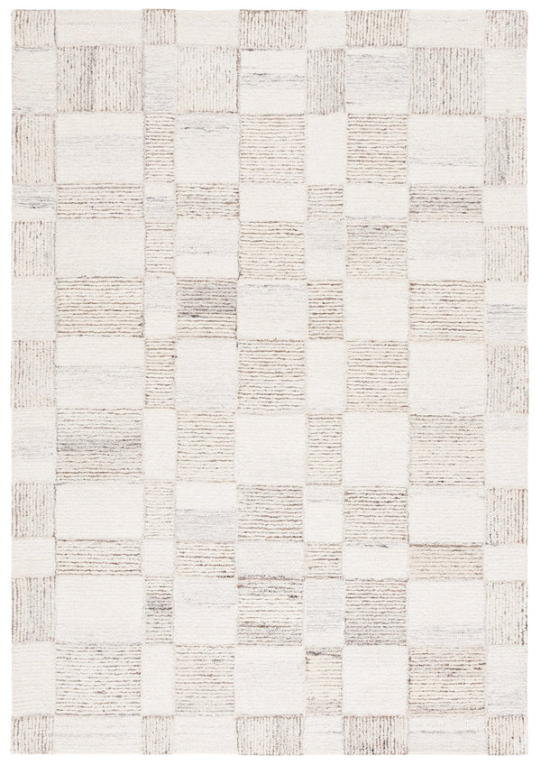 Safavieh Pine 202b Beige & Brown 5' X 8' Hand-tufted Wool Area Rug – Contemporary Elegance For Any Space Beige ,Brown Wool Pile Pne202b-5