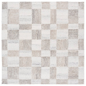 Safavieh Pine Hand-tufted Wool Area Rug - Modern Textured Design For Cozy, Stylish Home Décor Essentials Beige ,Brown Wool Pile Pne202b-6