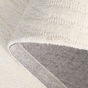 Safavieh Pine 203a Ivory Area Rug - Luxurious Hand-tufted 5' X 8' Medium Rectangle With Elegant Wavy Pattern Ivory Wool Pile Pne203a-5