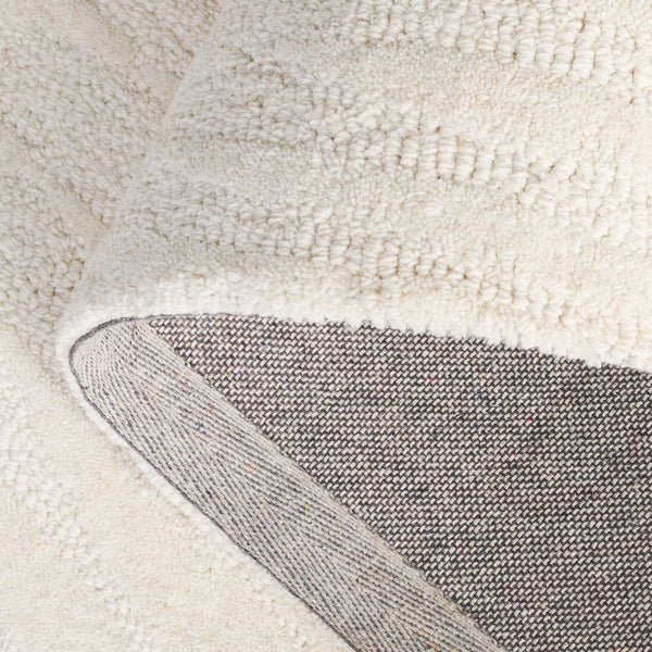 Safavieh Pine 203a Ivory Area Rug - Luxurious Hand-tufted 5' X 8' Medium Rectangle With Elegant Wavy Pattern Ivory Wool Pile Pne203a-5