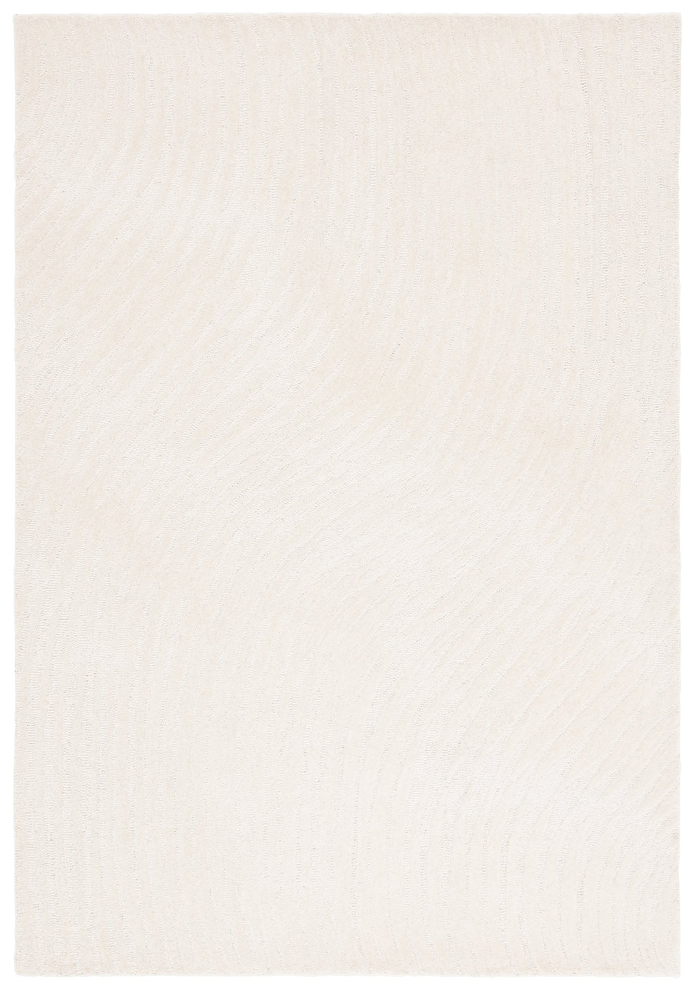 Safavieh Pine 203a Ivory Area Rug - Luxurious Hand-tufted 5' X 8' Medium Rectangle With Elegant Wavy Pattern Ivory Wool Pile Pne203a-5
