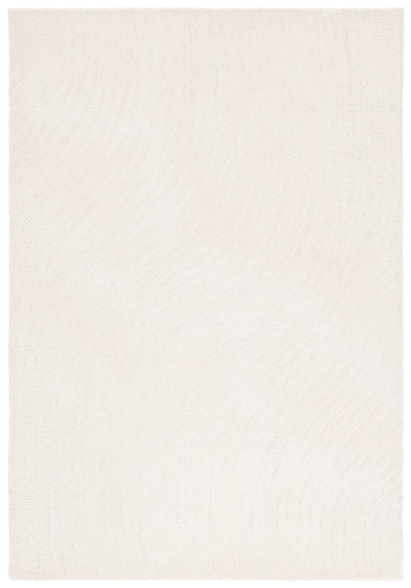 Safavieh Pine 203a Ivory Area Rug - Luxurious Hand-tufted 5' X 8' Medium Rectangle With Elegant Wavy Pattern Ivory Wool Pile Pne203a-5