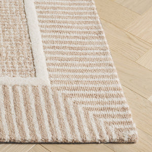 Safavieh Pine Hand-tufted Area Rug - Elevate Your Space With Modern Sophistication And Plush Comfort Beige ,Ivory Wool Pile Pne301b-5