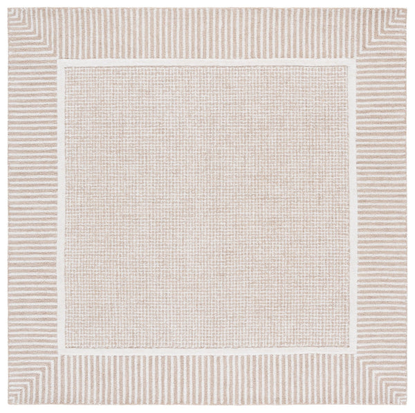 Safavieh Pine Hand-tufted Area Rug - Elevate Your Space With Modern Sophistication And Plush Comfort Beige ,Ivory Wool Pile Pne301b-6sq