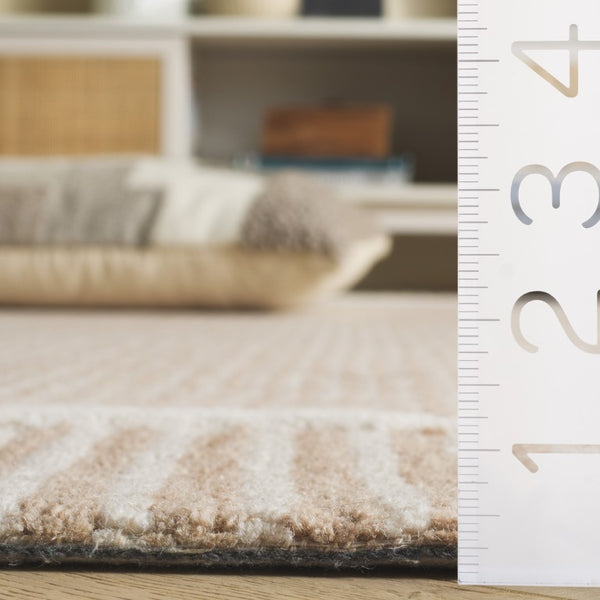 Safavieh Pine Hand-Tufted Wool Area Rug Neutral Ivory Palette Plush Pile Modern Living Room Beige 6'-0" x 9'-0" PNE301B-6