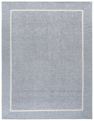 Safavieh Pine Hand-Tufted Wool Area Rug Neutral Ivory Palette Plush Pile Modern Living Room Blue 8'-0" x 10'-0" PNE301M-8