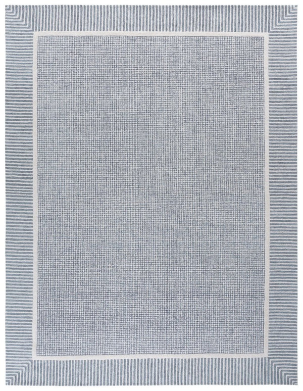 Safavieh Pine Hand-Tufted Wool Area Rug Neutral Ivory Palette Plush Pile Modern Living Room Blue 8'-0" x 10'-0" PNE301M-8
