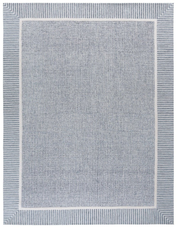 Safavieh Pine Hand-Tufted Wool Area Rug Neutral Ivory Palette Plush Pile Modern Living Room Blue 8'-0" x 10'-0" PNE301M-8