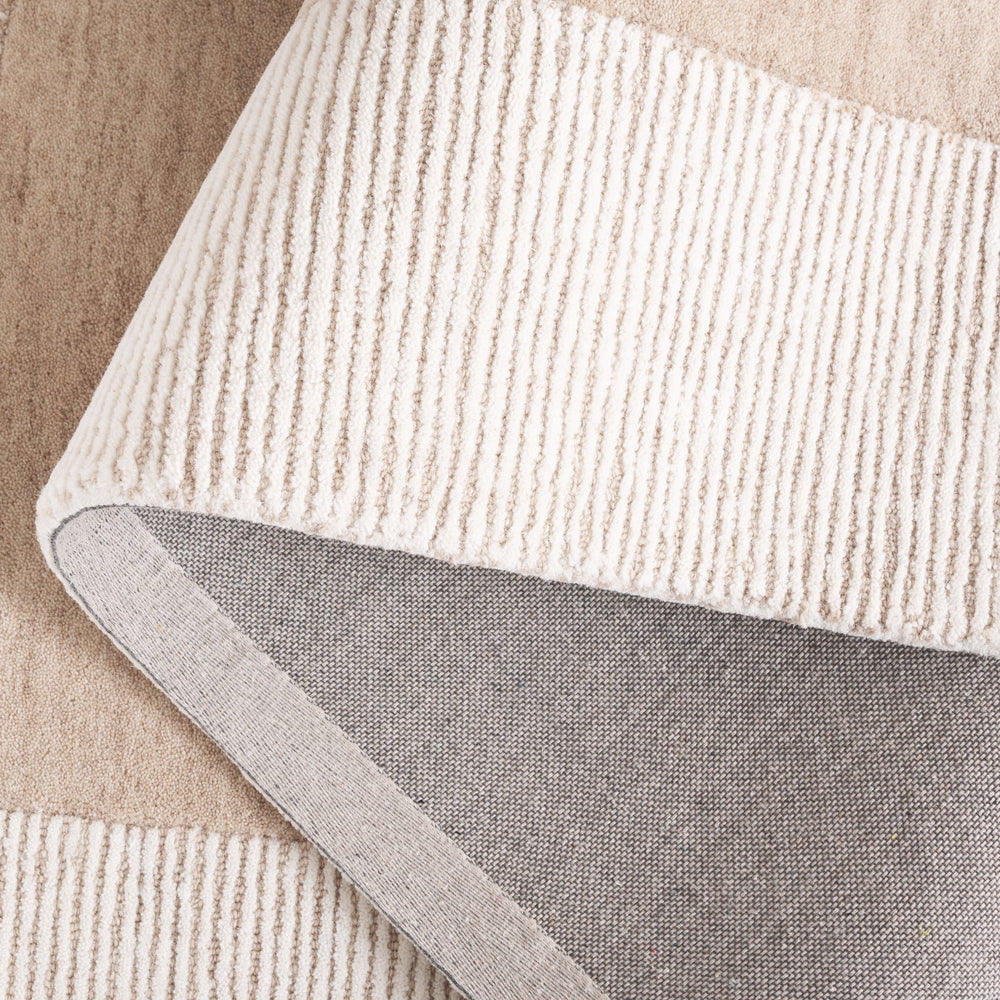 Safavieh Pine Hand-Tufted Dark Beige Ivory Wool Rug — Plush Low-Profile 3/8" Pile, Modern Timeless Style 5'-0" x 8'-0" PNE302B-5