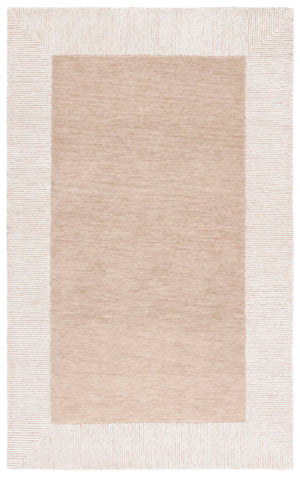 Safavieh Pine Hand-Tufted Dark Beige Ivory Wool Rug — Plush Low-Profile 3/8" Pile, Modern Timeless Style 5'-0" x 8'-0" PNE302B-5