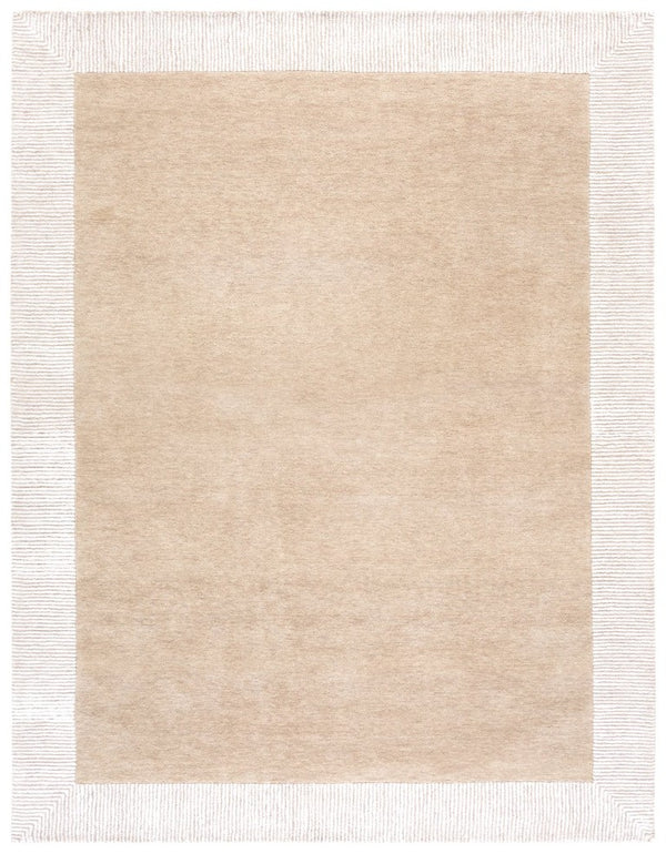 Safavieh Pine Hand Tufted Wool Area Rug Neutral Beige Ivory Plush Pile for Living Room PNE302B-8