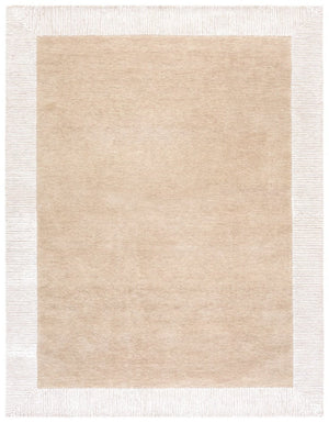 Safavieh Pine Hand Tufted Wool Area Rug Neutral Beige Ivory Plush Pile for Living Room PNE302B-8