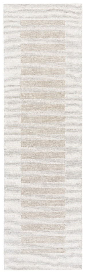 Safavieh Pine Hand Tufted Wool Runner Rug for Hallways with Ivory Tones and Cushioned Pile Beige 2'-3" x 8'-0" PNE304B-28