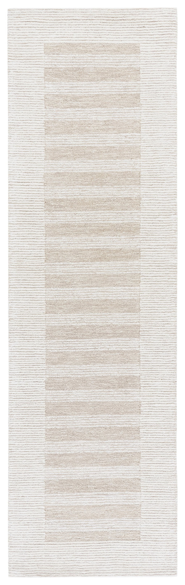 Safavieh Pine Hand-Tufted Wool Rug In Dark Beige & Ivory — Low-Profile Plush Pile, Artisanal Indian Craftsmanship 5'-0" x 8'-0" PNE304B-5