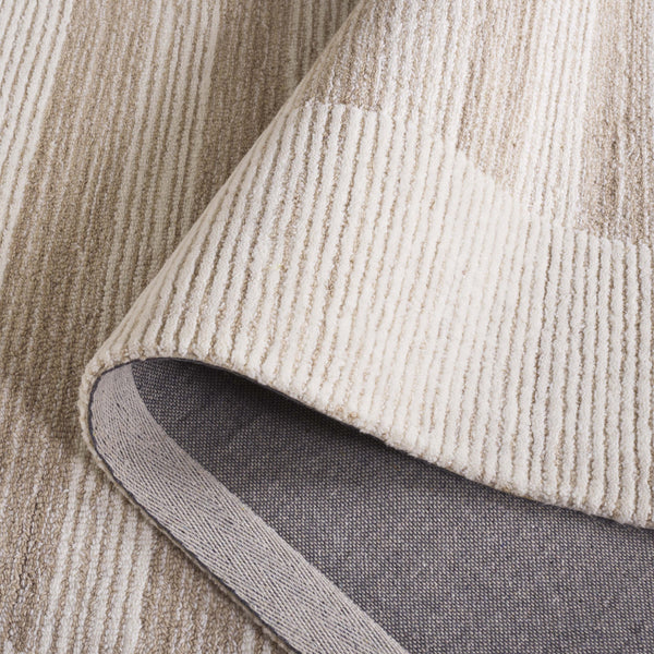 Safavieh Pine Hand-Tufted Wool Rug In Dark Beige & Ivory — Low-Profile Plush Pile, Artisanal Indian Craftsmanship 5'-0" x 8'-0" PNE304B-5