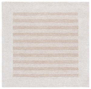 Safavieh Pine Hand-Tufted Wool Rug In Dark Beige & Ivory — Low-Profile Plush Pile, Artisanal Indian Craftsmanship 5'-0" x 8'-0" PNE304B-5