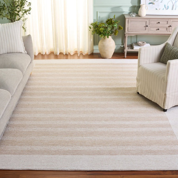 Safavieh Pine Hand Tufted Wool Runner Rug for Hallways with Ivory Tones and Cushioned Pile Beige 8'-0" x 10'-0" PNE304B-8