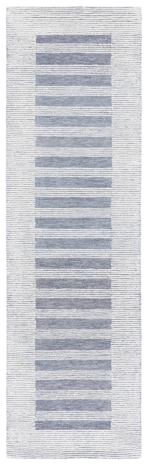 Safavieh Pine Elegant Hand-tufted Wool Runner Rug - Chic Contemporary Design For Luxurious Home Decor Blue ,Ivory Wool Pile Pne304m-28