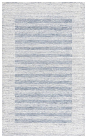 Safavieh Pine Elegant Hand-tufted Wool Runner Rug - Chic Contemporary Design For Luxurious Home Decor Blue ,Ivory Wool Pile Pne304m-5