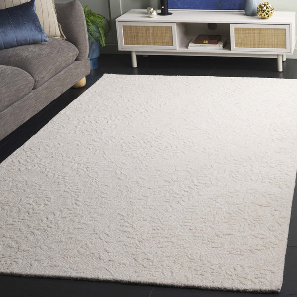 Safavieh Pine Hand-tufted Wool Runner Rug - Elegant Floral Design For Hallways And Home Décor Luxury Ivory Wool Pile Pne401a-5