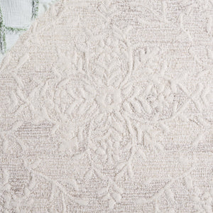 Safavieh Pine Hand-tufted Wool Runner Rug - Elegant Floral Design For Hallways And Home Décor Luxury Beige ,Ivory Wool Pile Pne401b-5