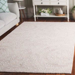 Safavieh Pine Floral Wool Pile Rug - Luxurious Hand-tufted Design For Timeless Elegance In Any Space Beige ,Ivory Wool Pile Pne401b-6