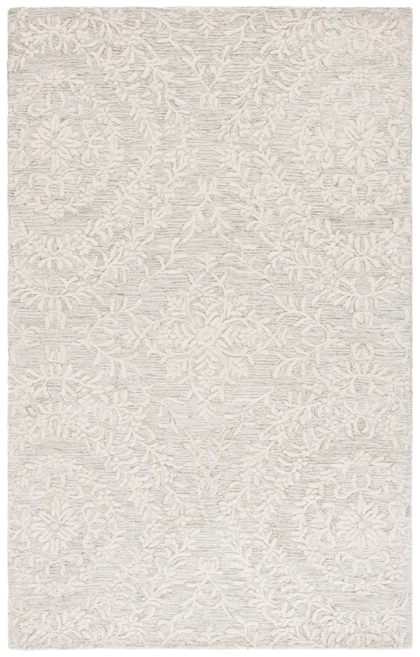 Safavieh Pine Floral Wool Pile Rug - Luxurious Hand-tufted Design For Timeless Elegance In Any Space Light Green ,Ivory Wool Pile Pne401w-6