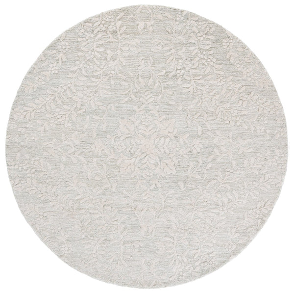 Safavieh Pine Floral Wool Pile Rug - Luxurious Hand-tufted Design For Timeless Elegance In Any Space Light Green ,Ivory Wool Pile Pne401w-6