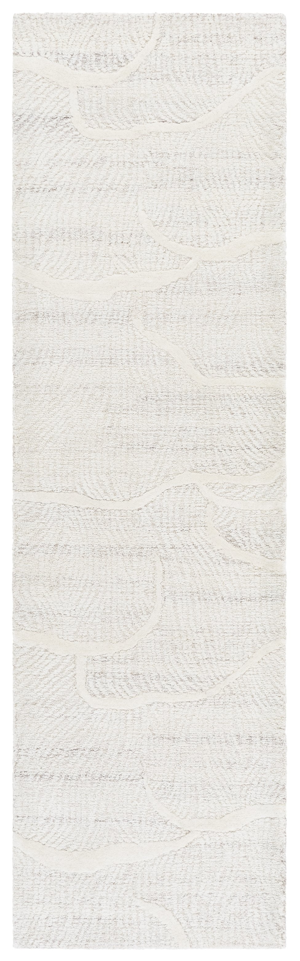 Safavieh Pine Hand-tufted Wool Runner Rug - Luxurious Modern Design For Hallways And Elegant Spaces Beige ,Ivory Wool Pile Pne402b-28