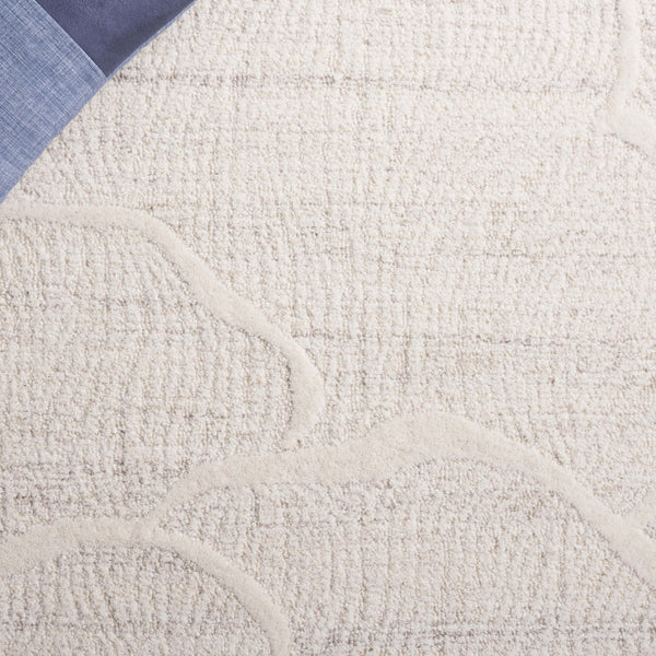 Safavieh Pine Hand-tufted Wool Runner Rug - Luxurious Modern Design For Hallways And Elegant Spaces Beige ,Ivory Wool Pile Pne402b-5