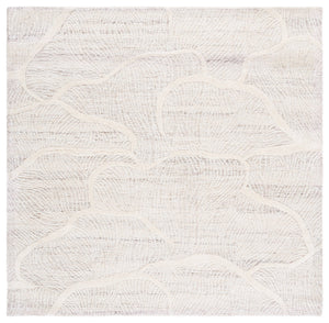 Safavieh Pine Hand-tufted Wool Runner Rug - Luxurious Modern Design For Hallways And Elegant Spaces Beige ,Ivory Wool Pile Pne402b-6sq