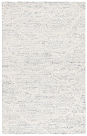 Safavieh Pine Hand-tufted Wool Runner Rug - Luxurious Modern Design For Hallways And Elegant Spaces Grey ,Ivory Wool Pile Pne402f-5