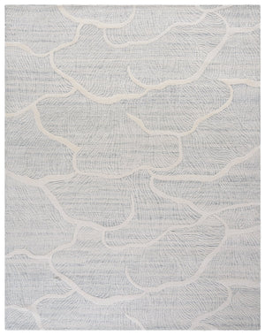 Safavieh Pine Hand-tufted Wool Runner Rug - Luxurious Modern Design For Hallways And Elegant Spaces Grey ,Ivory Wool Pile Pne402f-8