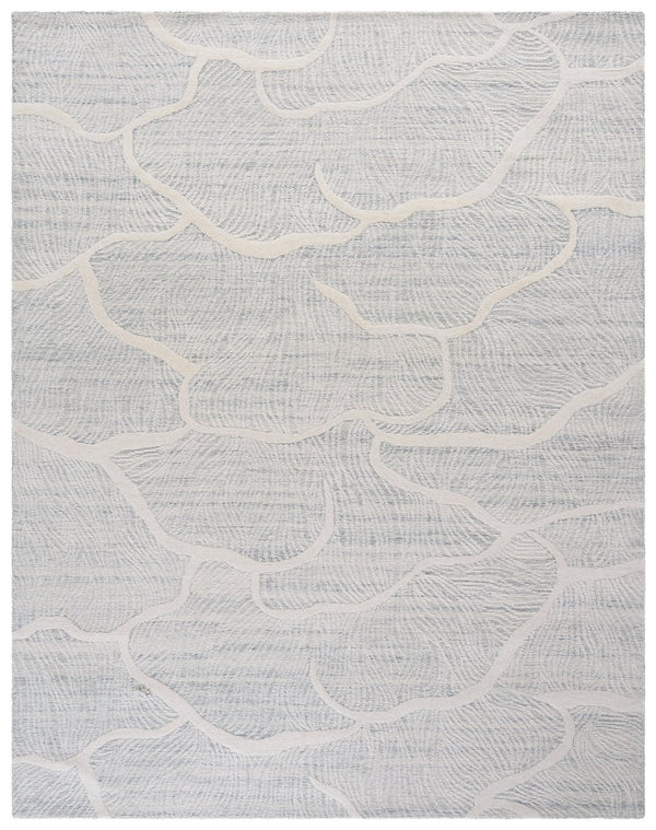 Safavieh Pine Hand-tufted Wool Runner Rug - Luxurious Modern Design For Hallways And Elegant Spaces Grey ,Ivory Wool Pile Pne402f-8