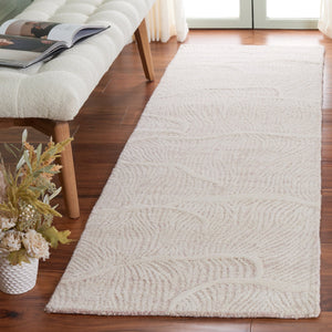 Safavieh Pine Hand-tufted Wool Runner Rug - Luxurious Modern Design For Hallways And Elegant Spaces Pink ,Ivory Wool Pile Pne402u-28